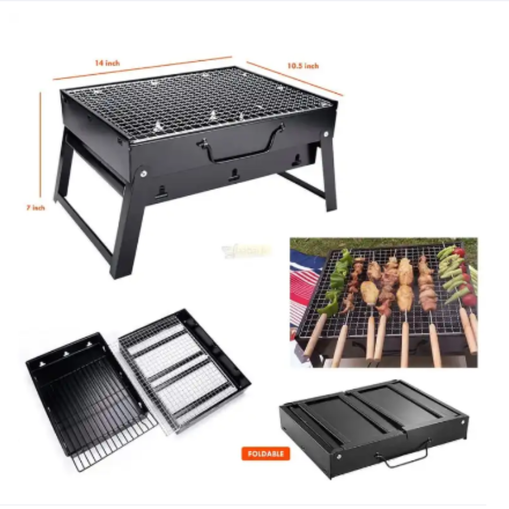 1 Portable Foldable Charcoal BBQ Grill - Image 2