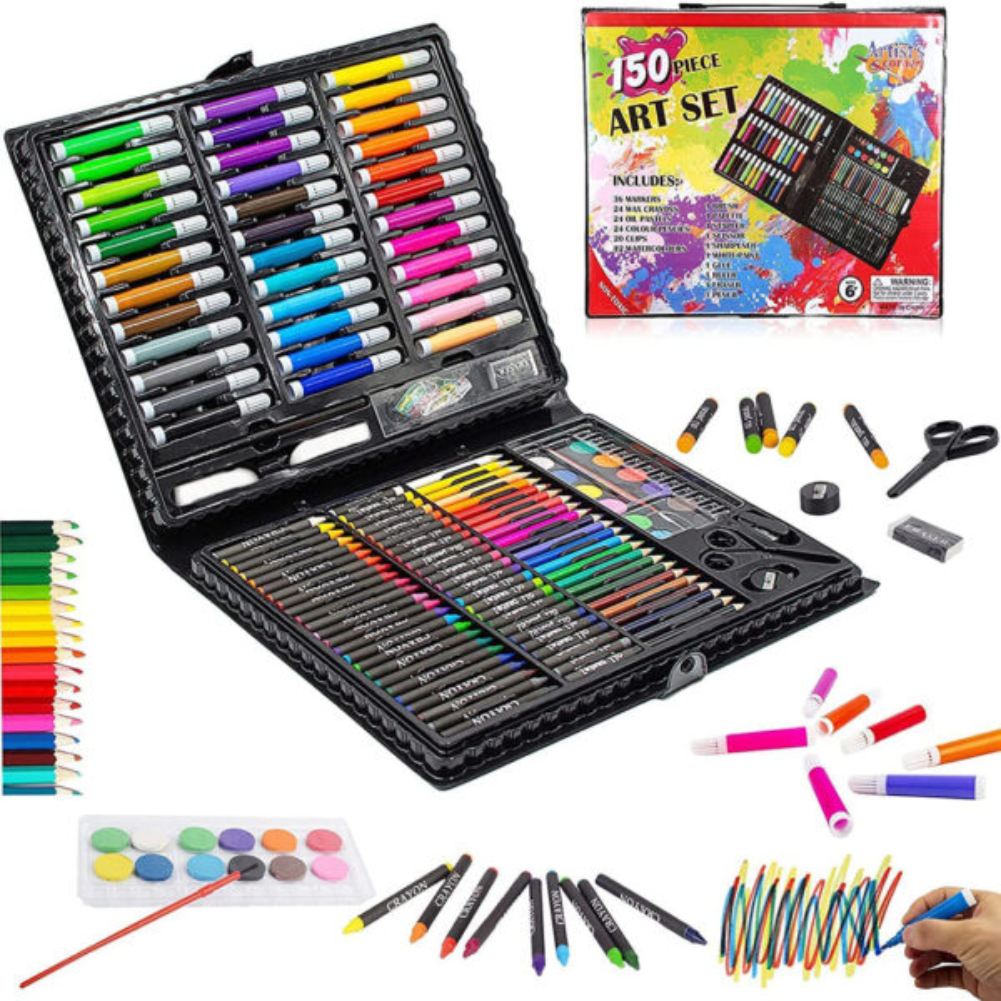 1 150pcs Kids Art Set with Drawing & Painting Supplies - Image 2