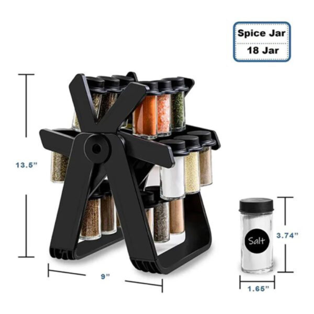2 18 Jar Rotating Spice Rack - Image 3