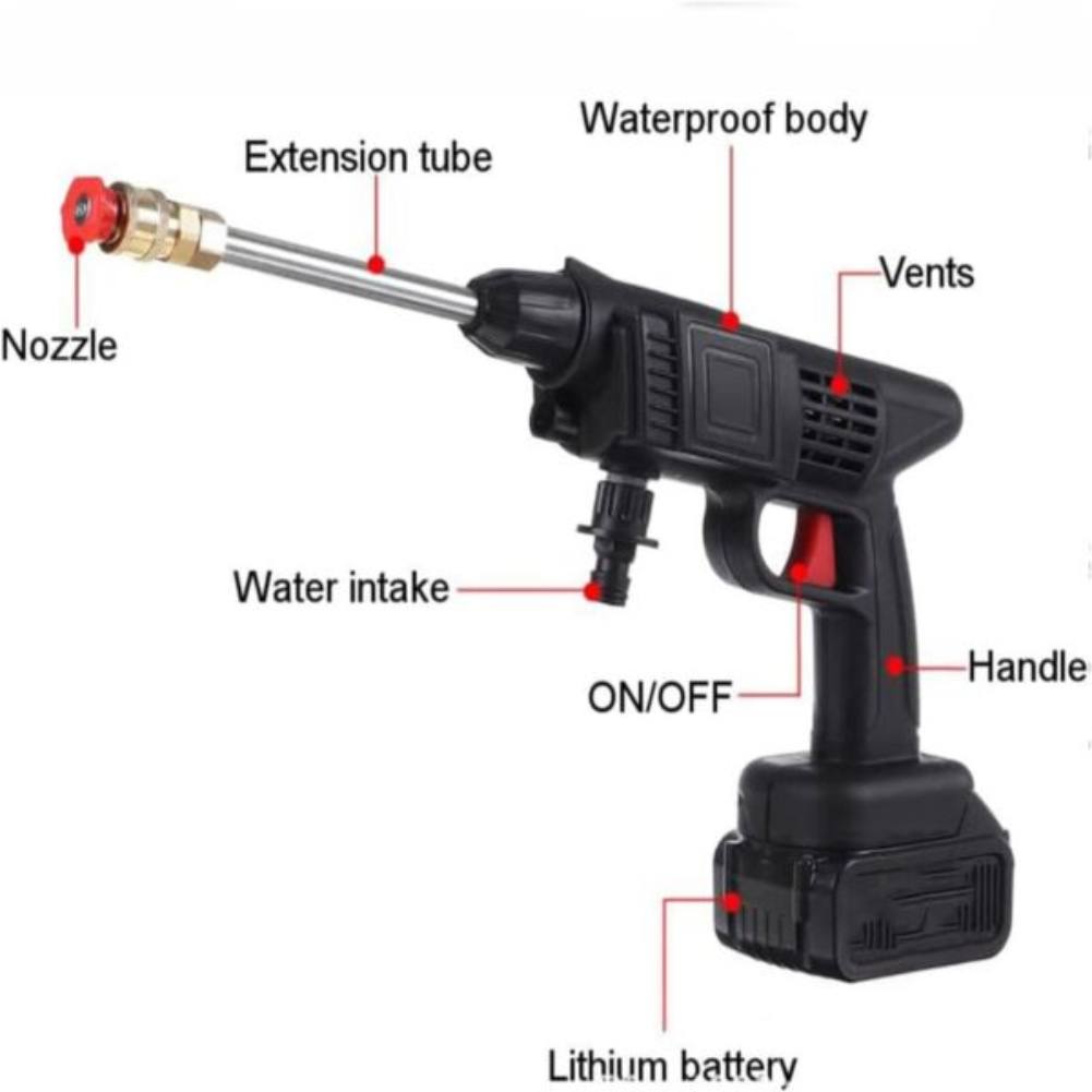 3 Rechargeable High Pressure Wash Gun - Image 4