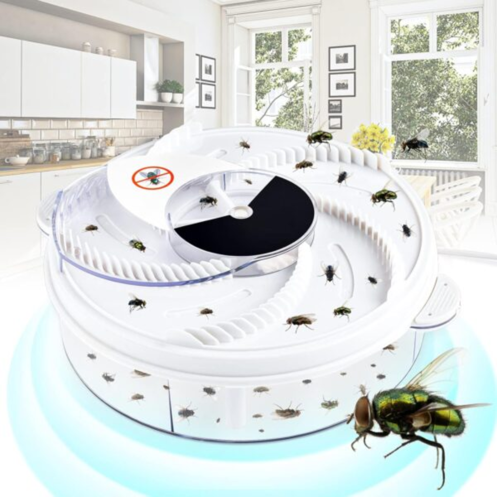 Electric Fly Catcher – Rotating Fly Trap with USB Power for Indoor Use Electric Fly Catcher with Rotating Trap and USB Power