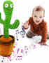 Rechargeable Dancing Cactus Toy with LED Lights & Voice Recording