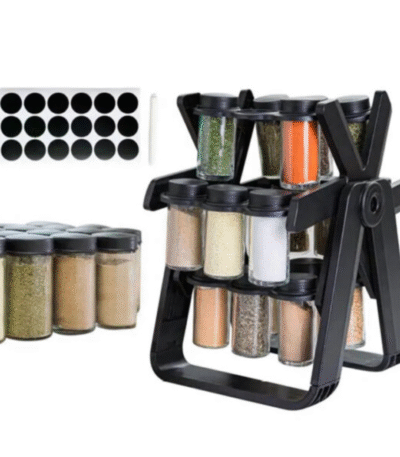 Powered 18 Jar Rotating Spice Rack