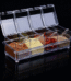 Clear AI Spice and Condiment Container with Airtight Lid for Freshness and Easy Kitchen Organization