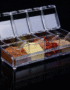 Clear AI Spice and Condiment Container with Airtight Lid for Freshness and Easy Kitchen Organization