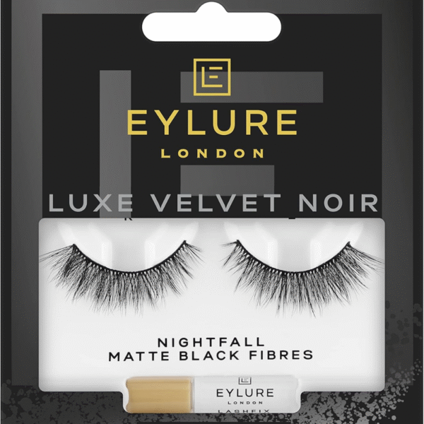 Eylure London Luxe Velvet Noir – Nightfall Matte Black Lashes